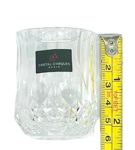 Longchamps 6 Shot Glasses Cristal D'Arques "SMALL" 4.5cl = 1.5-OZ each
