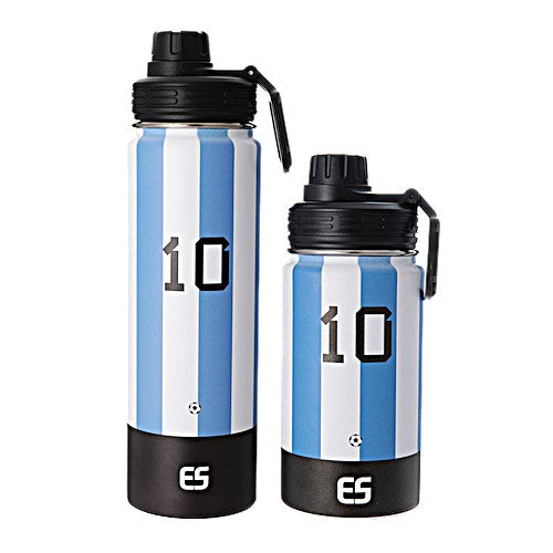 Messi Water Bottle 2 piece set Stainless Steel Insulated 22-oz = 10.5"tall +14-oz = 7"tall