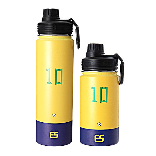 Neymar Water Bottle 2 piece set Stainless Steel Insulated 22-oz = 10.5"tall + 14-oz = 7"tall