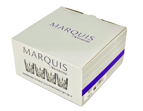 Waterford Markham Double Old Fashion 4 piece set Crystal 340ML = 11.5-OZ Marquis Collection