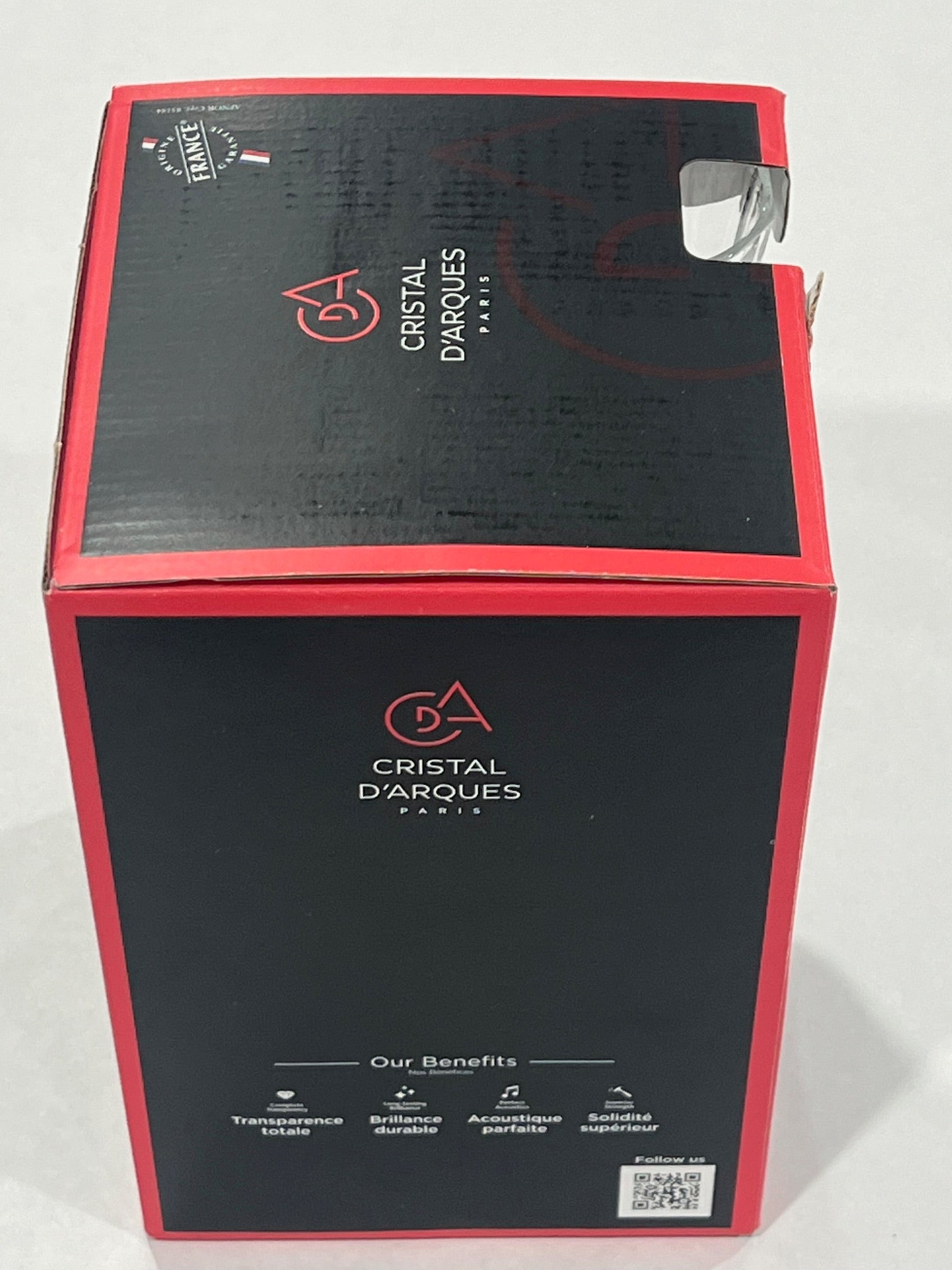 Longchamps Flute Champagne Set of 4 Crystal stems, by Cristal D'Arques 4.5-oz