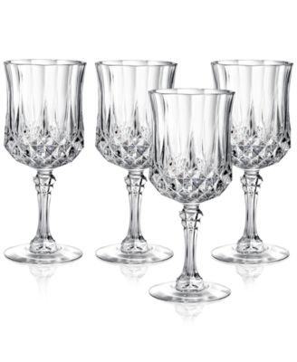 Cristal D'Arques Longchamps Set of 4 Goblet 8.25-OZ = 25-cl