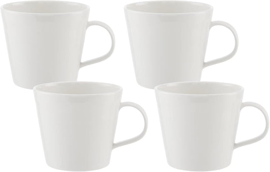 Royal Doulton 1815 Pure Mugs White Set of 4, 13.5-OZ