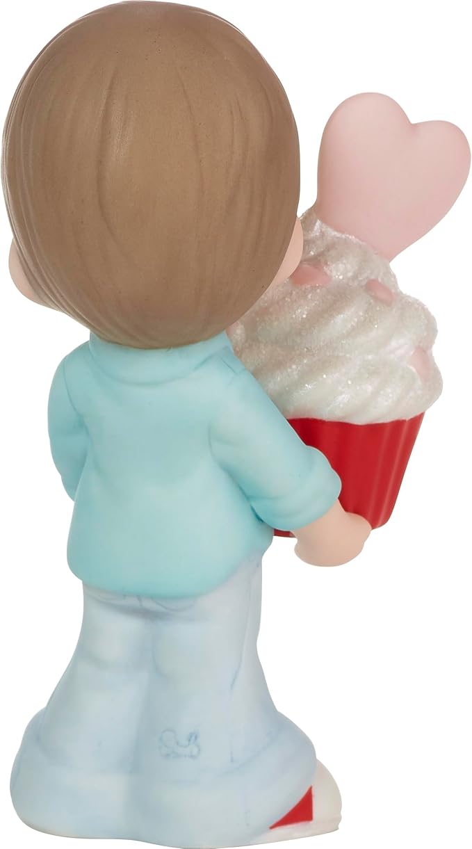 Precious Moments Motherday 'You bake me happy' Boy holding cupcake