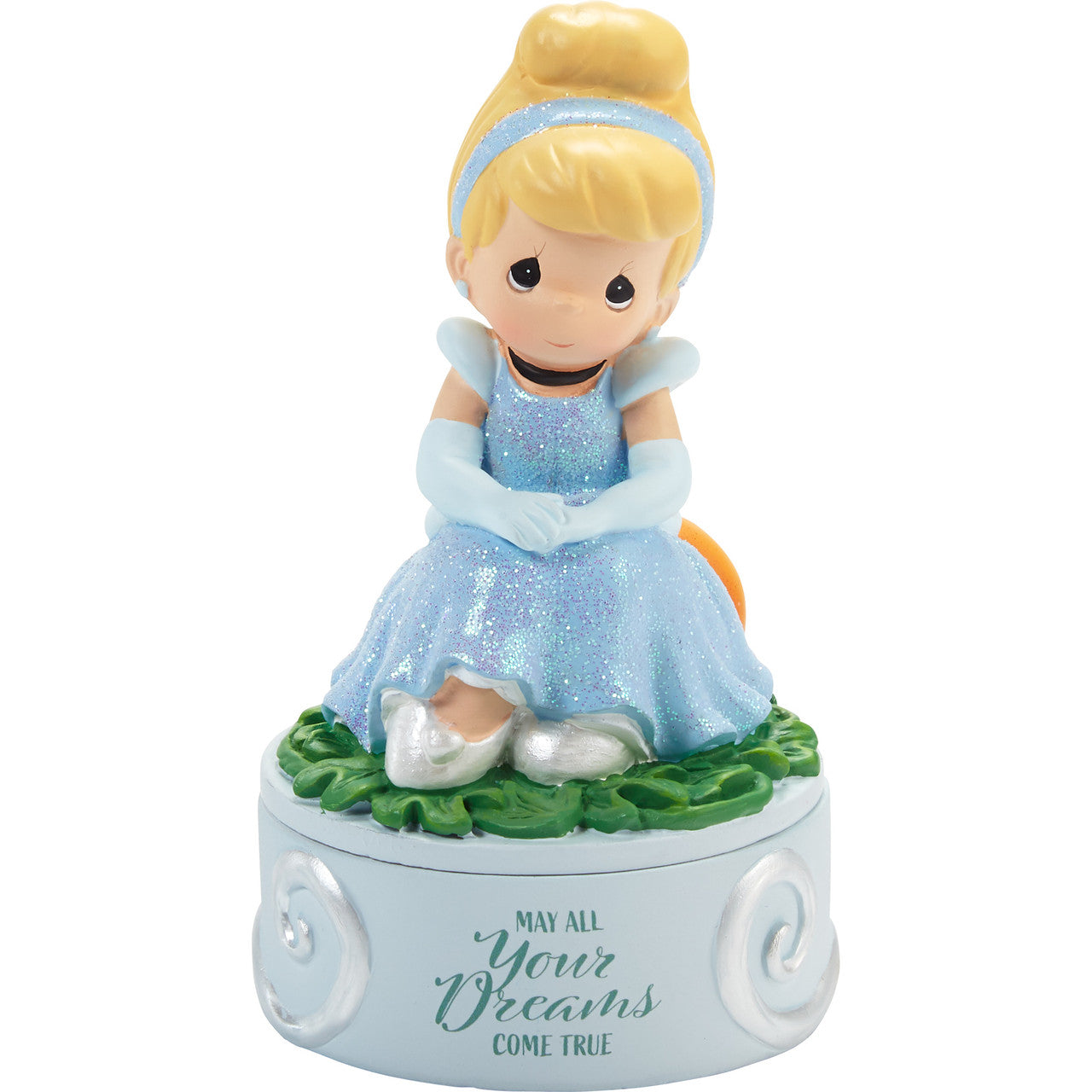 Precious Moments Cinderella 'may all your Dreams Come True' Ceramic covered Box