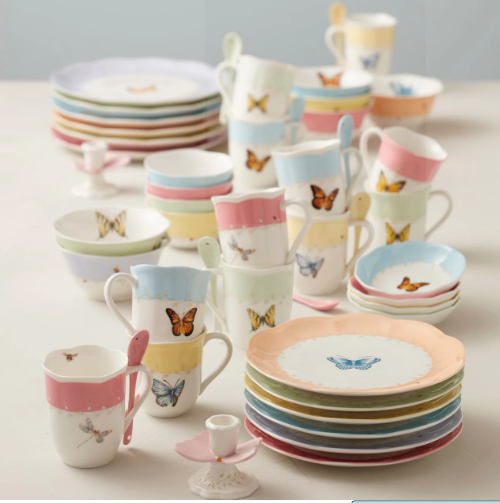 Lenox Butterfly Meadow Colors Dinnerware 18 piece set