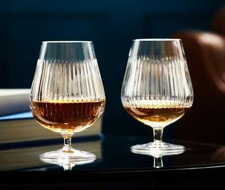 Waterford Connoisseur Aras Brandy Balloon Glasses Set of 2 Crystal 17-OZ = 510-ML