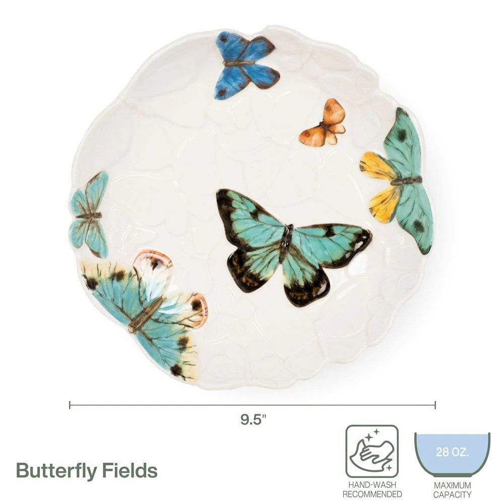 Fitz and Floyd Butterfly Fields Bowl 9.5"