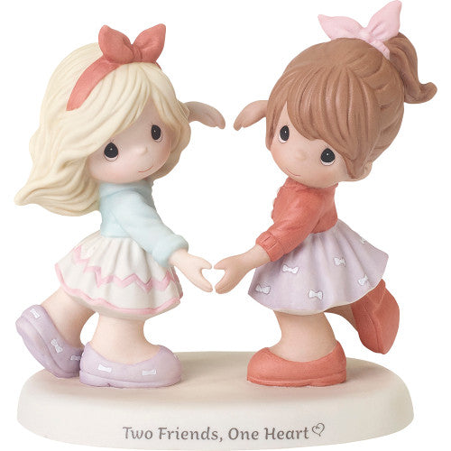 Precious Moments 'Two Friends One Heart' Figurine Porcelain Bisque