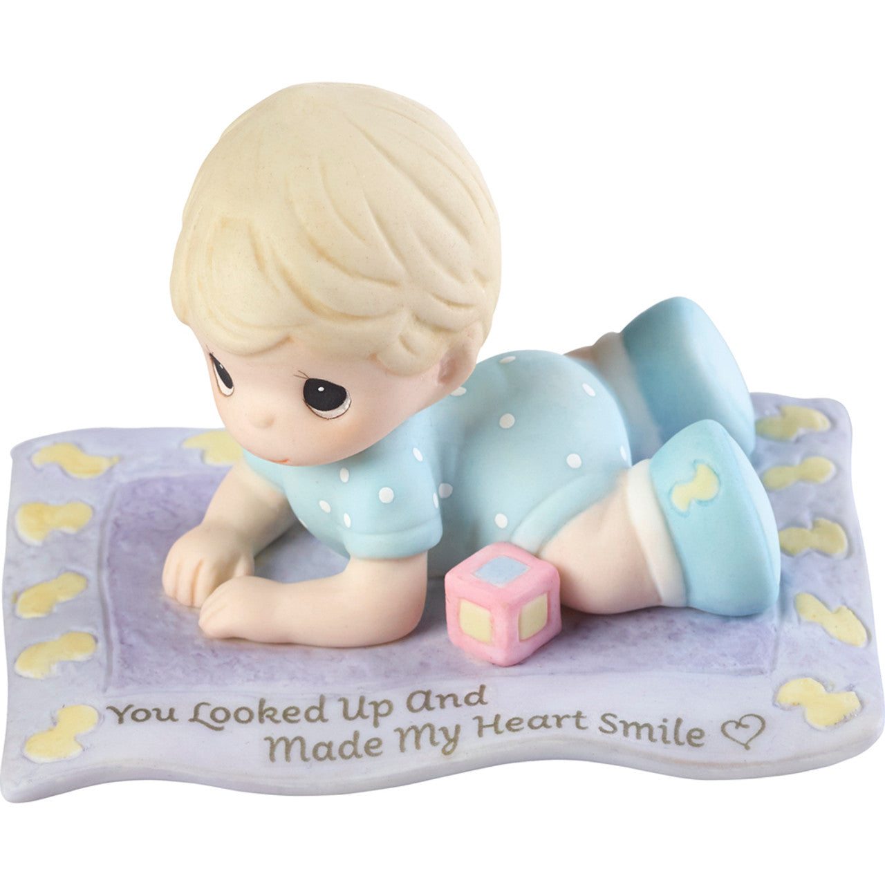 Precious Moments You Looked Up And Made My Heart Smile Figurine Bisque