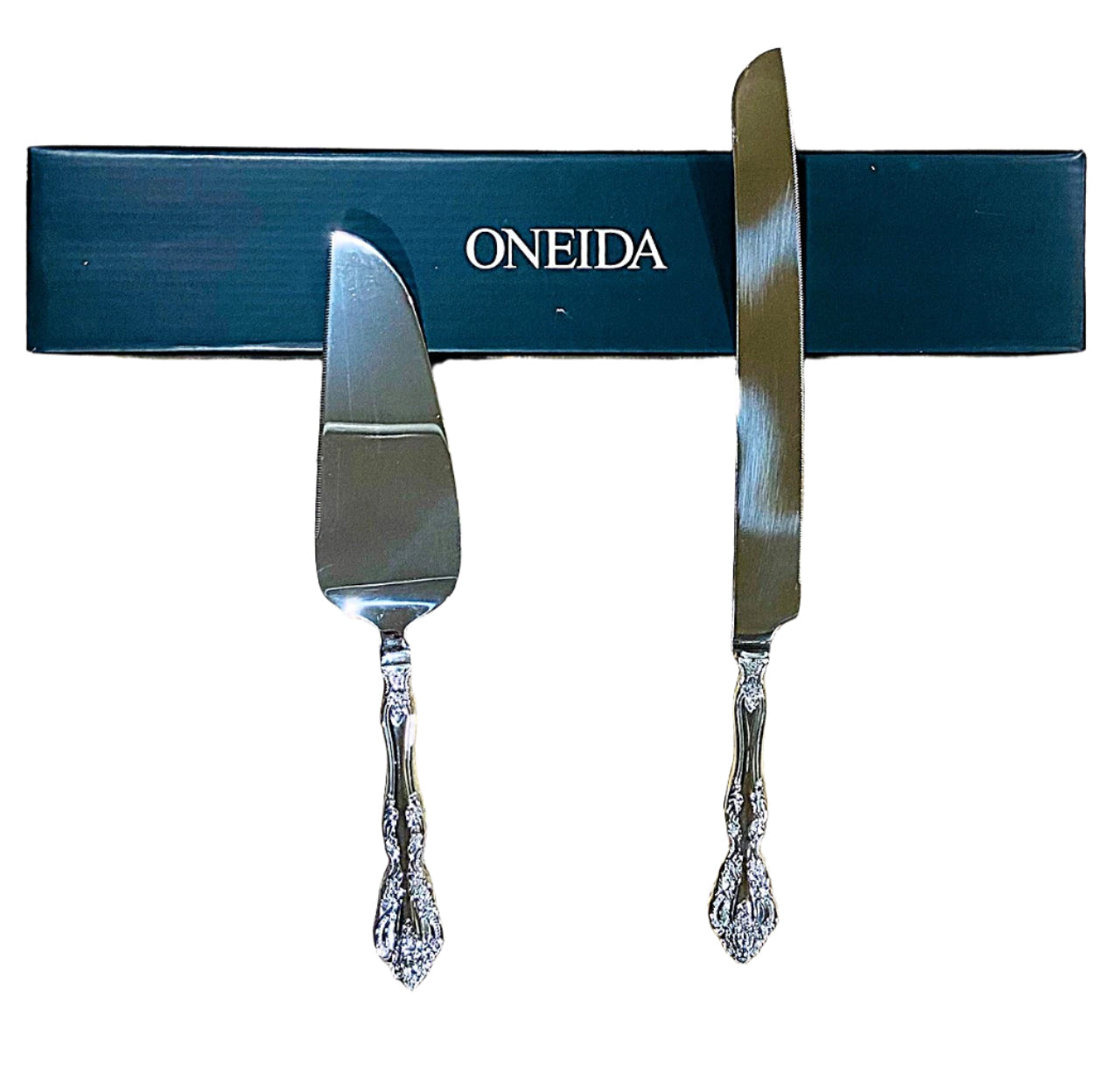 Oneida Michelangelo 2-Piece Cake Set Includes: cake knife and cake server, Stainless Steel