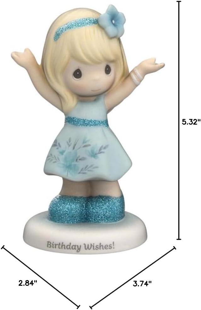 Precious Moments "Birthday Wishes" Blonde Porcelain Figurine