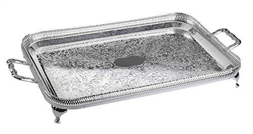 Silver Plated by Queen Anne Gallery Tray Oblong 25" X 13"