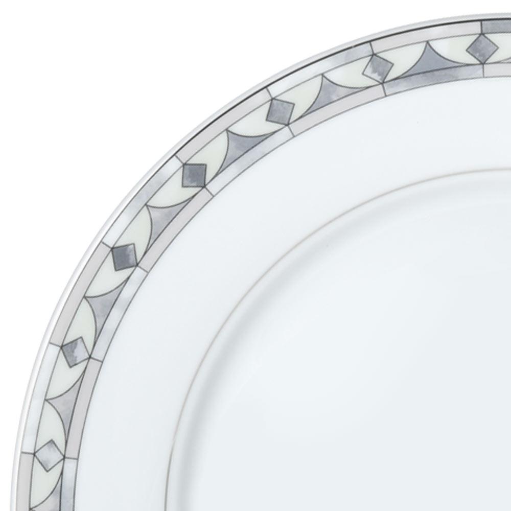 Mikasa Chadwick Grey 40 Piece Dinner set service for 8 Porcelain 5243213