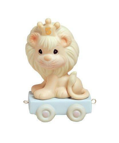Precious Moments birthday train Collection 5 Year Lion Collectible Figurine