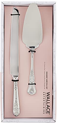 Wallace Luxe Cake Knife and Server Set 18/10 Stainless Steel - Royal Gift