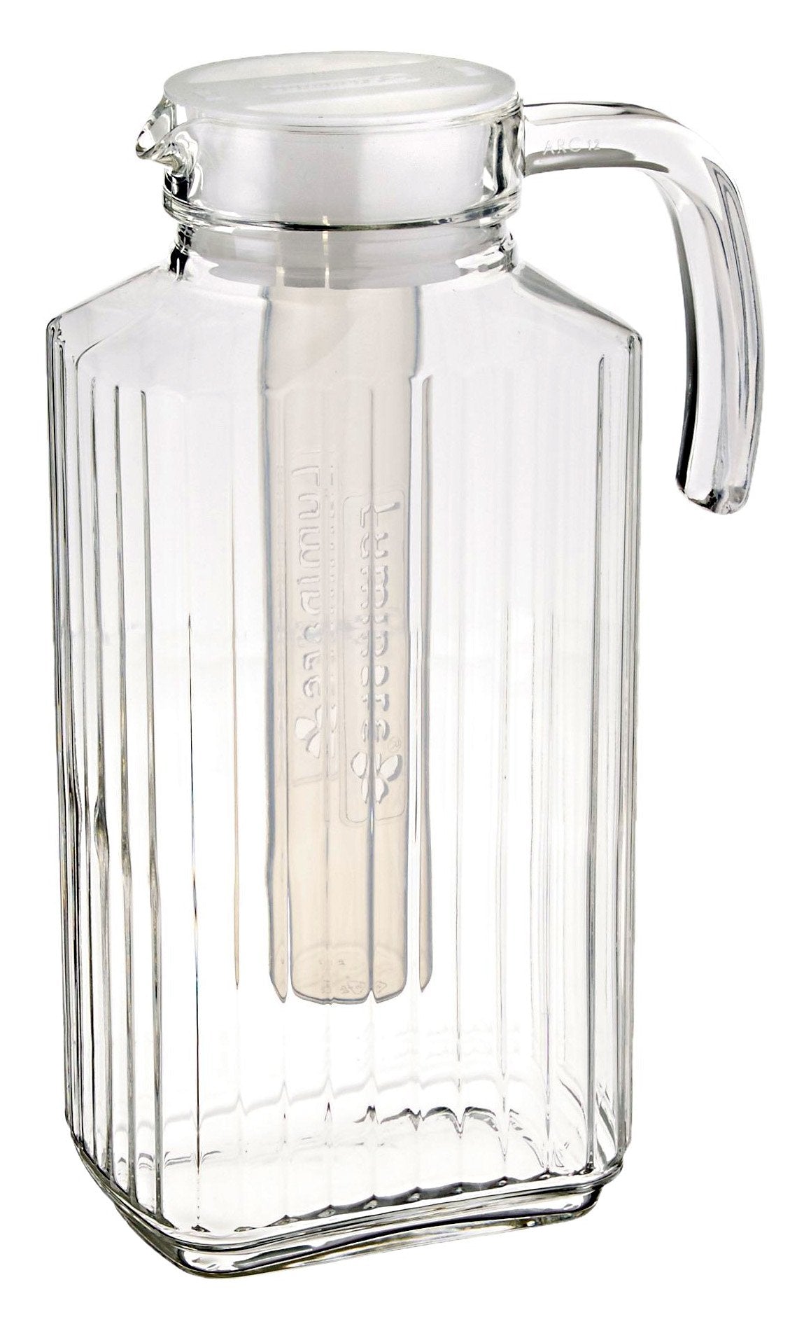 Luminarc Quadro Jug Glass With Lid & Infuser 57.5-oz. 1.7Litre