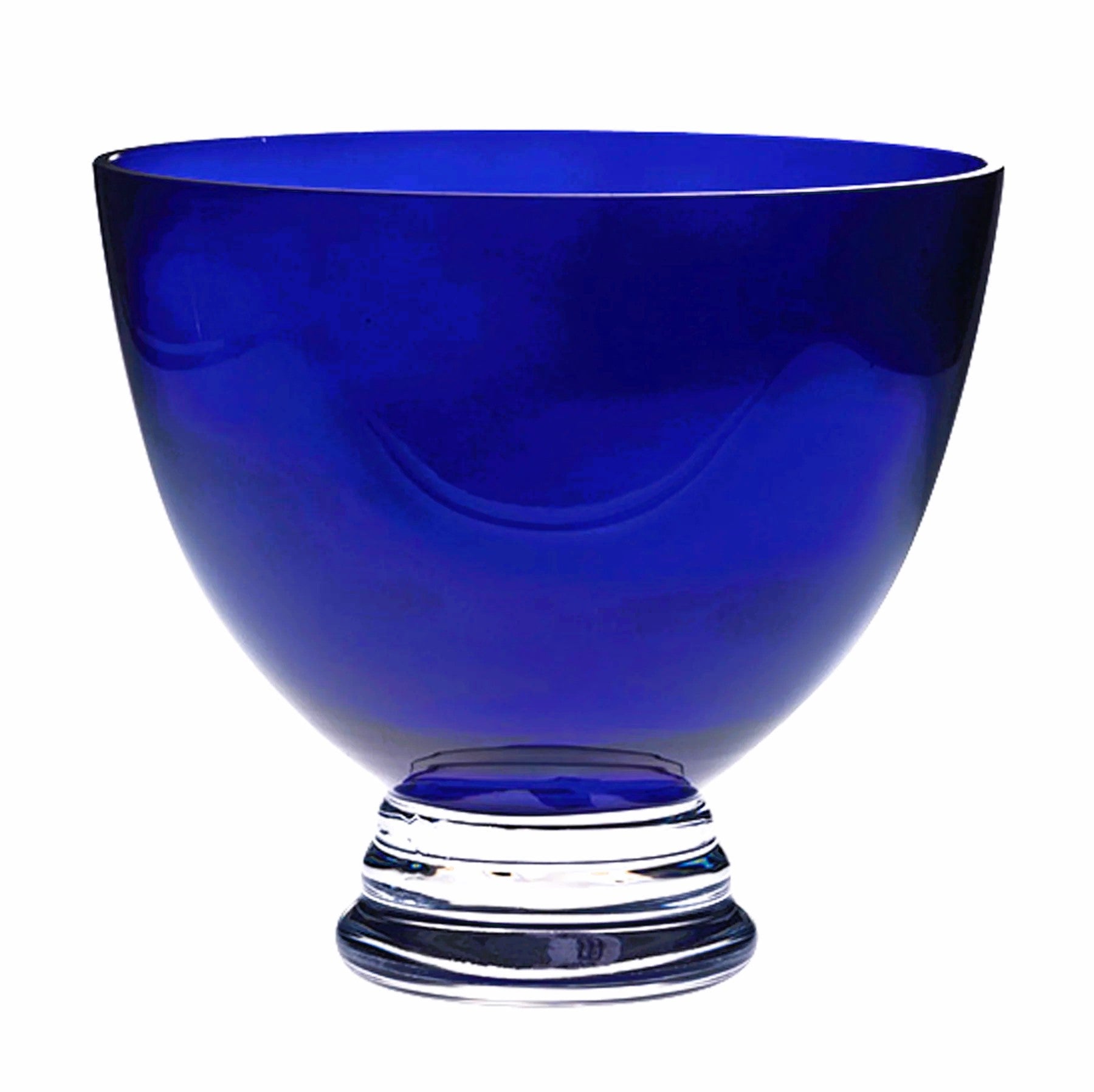 Cobalt Blue Crystal Bowl 11"diameter X 9.3"high made in Poland
