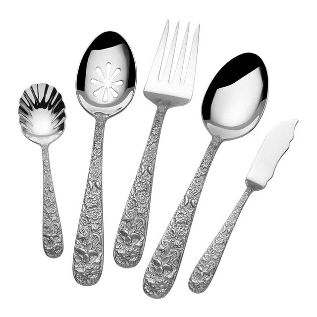Towle Contessina 5 Pc Hostess Set 18/10 Stainless Steel - Royal Gift
