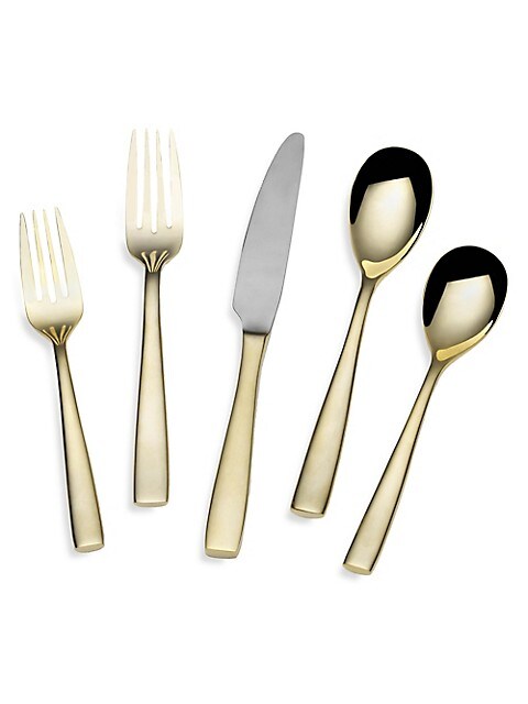 Mikasa Delano 20 Piece set, rose gold plated on forged Stainless Steel - Royal Gift