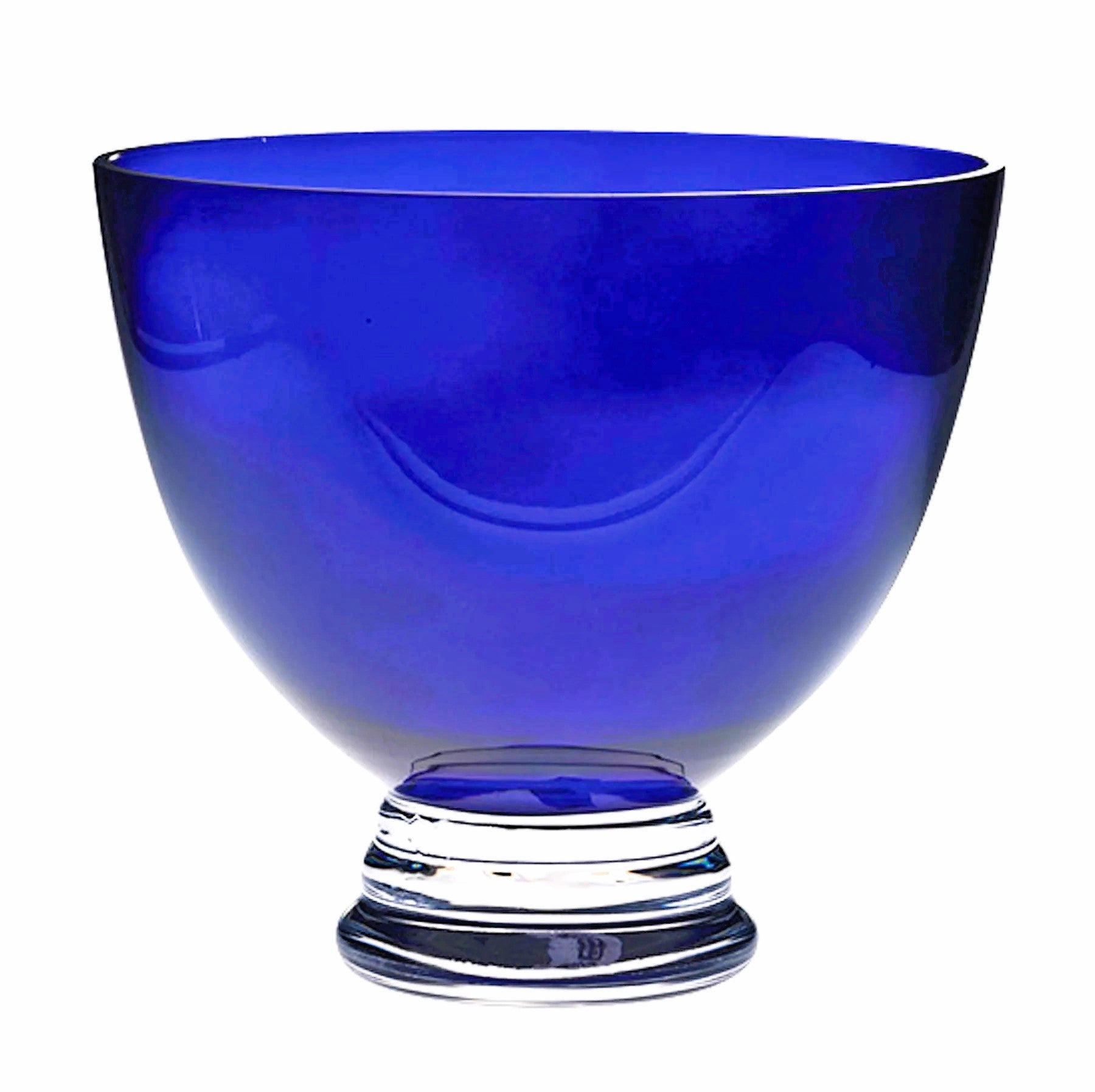 Cobalt Crystal Bowl 9.25"diameter X 8.5"high