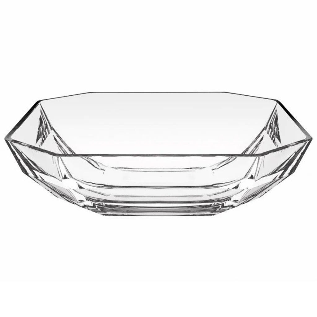 Vidivi Bowl 13" X 3.5"high Clear Glass Made in Italy.