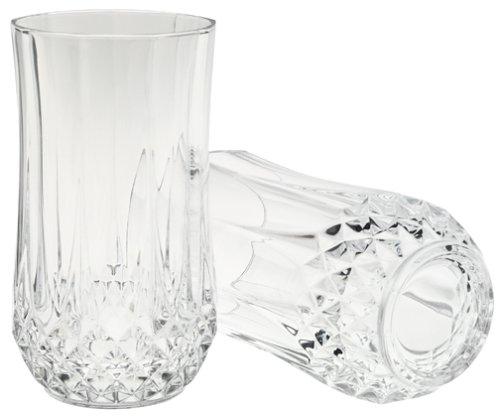 Longchamps by Cristal D'Arques Hi Ball Set of 4 Tumblers, 12-oz = 36-cl made in France