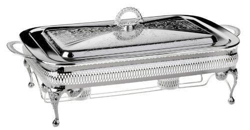 Queen Anne - Large Oblong Casserole-Warmers Tarnish Resistant Silver Plated