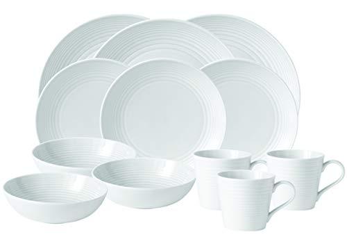 Royal Doulton Maze White 16-Piece Dinner Set by Gordon Ramsay