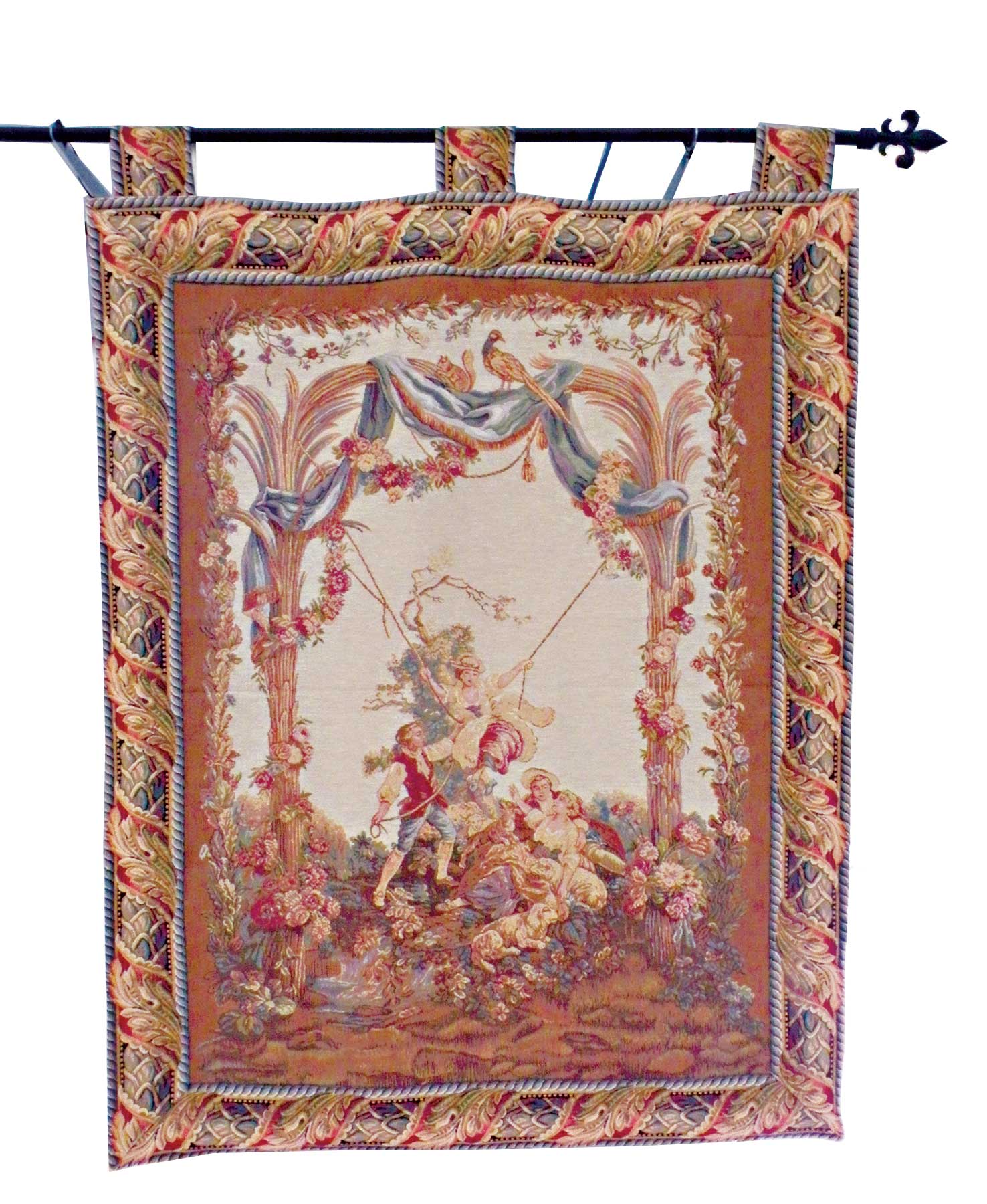 Lady On Swing Hanging Tapestry 36" x 47"