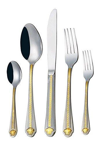 Flatware 78 Piece Cutlery Set 18/10 Stainless Steel Versalion Gold style from Carl Weill