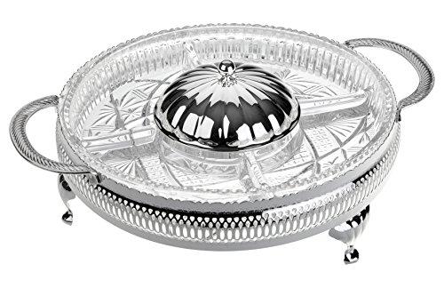 Silver Plated by Queen Anne 5 Section Hors d'oeuvre with Lid Silver-Plated