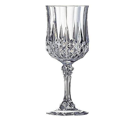 Longchamps by Cristal D'Arques Set of 4 Goblet 8.25-OZ = 25-cl