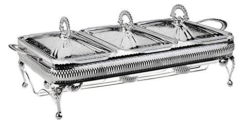 Silver Plated by Queen Anne Triple Casserole Warmer