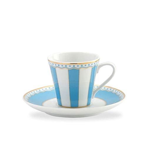 Noritake Carnivale Espresso Cup & Saucer 3-OZ Blue