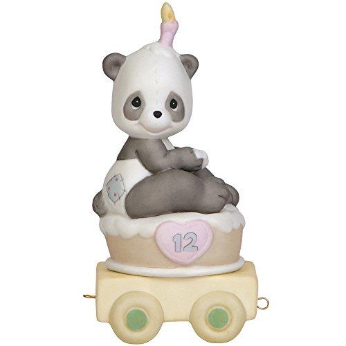 Precious Moments, Birthday Train collection, age 12 Give A Grin and Let The Fun Begin, Bisque Porcelain Figurine