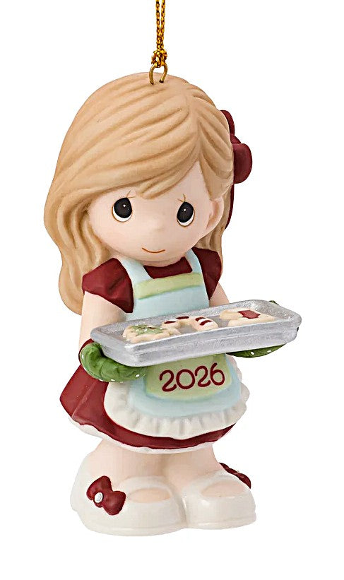 Precious Moments Baking Sweet Memories 2026 Dated Girl Ornament