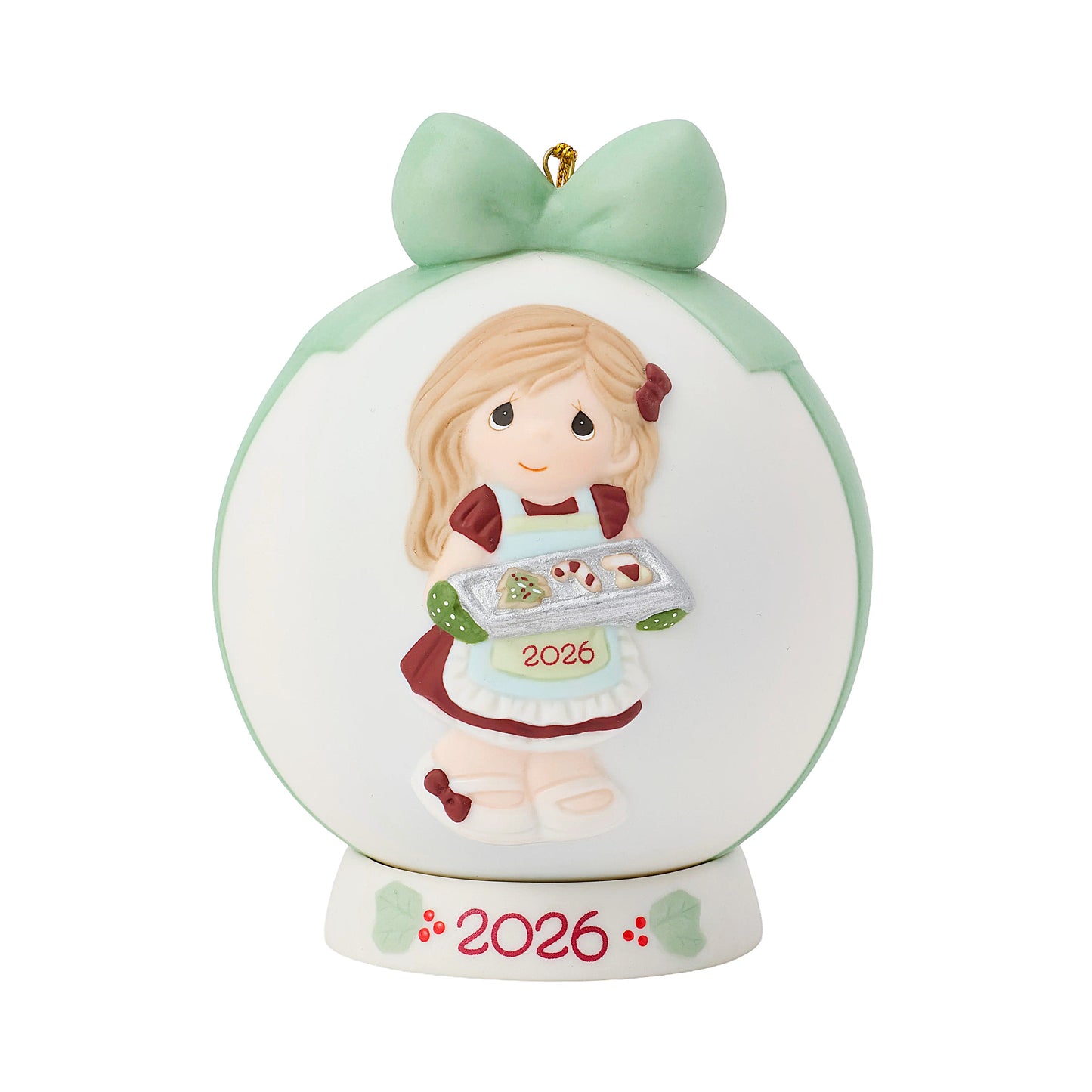 Precious Moments 2026 Baking Sweet Memories Girl Ball Ornament