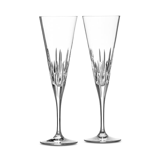 Vera Wang Duchesse Toasting Flutes Crystal pair by Wedgwood
