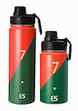 Ronaldo Water Bottle 2 piece set Stainless Steel Insulated 22-oz = 10.5"tall +14-oz = 7"tall