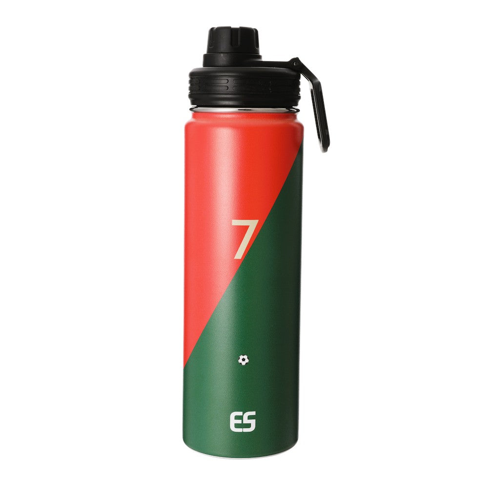 Ronaldo Water Bottle 2 piece set Stainless Steel Insulated 22-oz = 10.5"tall +14-oz = 7"tall