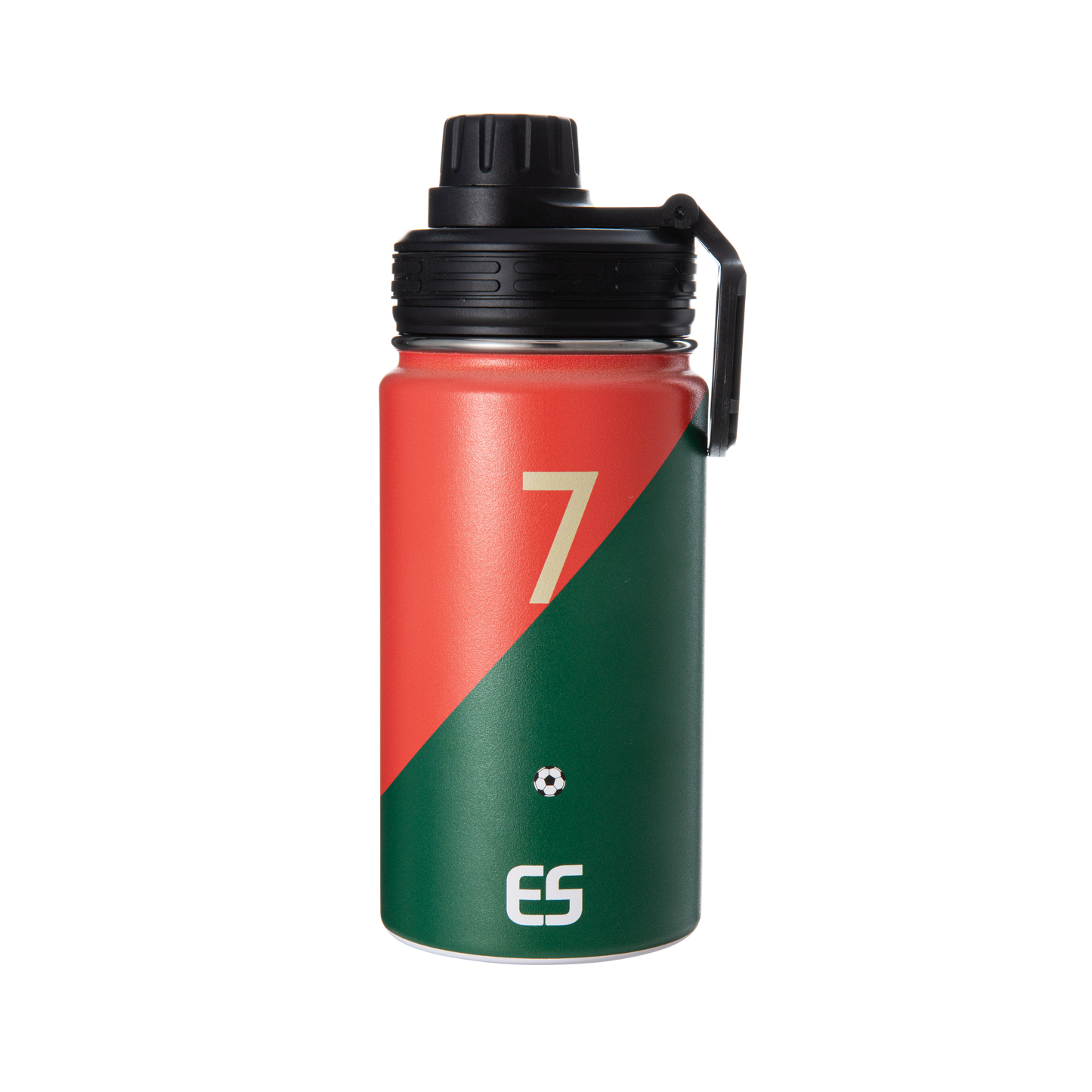 Ronaldo Water Bottle 2 piece set Stainless Steel Insulated 22-oz = 10.5"tall +14-oz = 7"tall