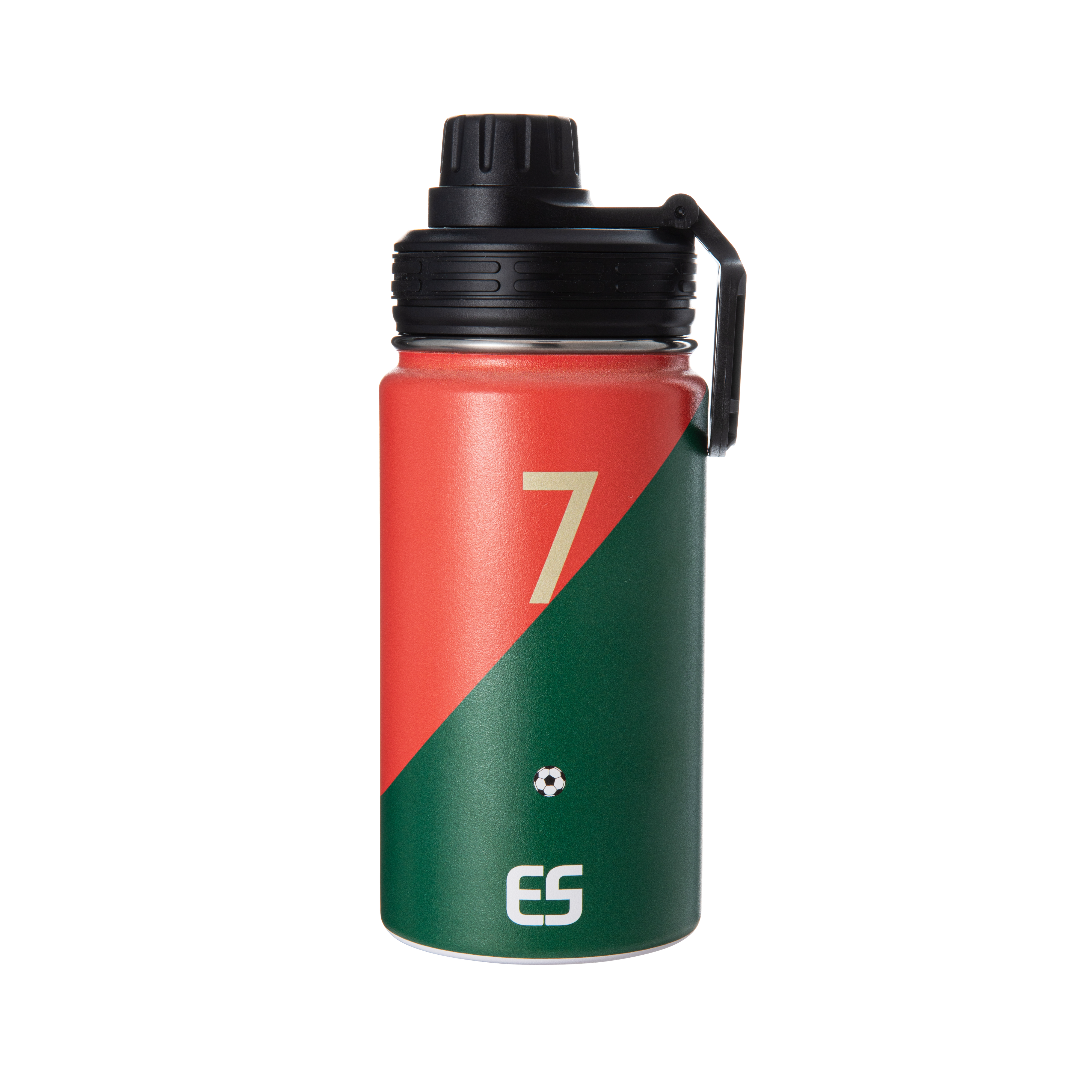 Ronaldo Water Bottle 2 piece set Stainless Steel Insulated 22-oz = 10.5"tall +14-oz = 7"tall
