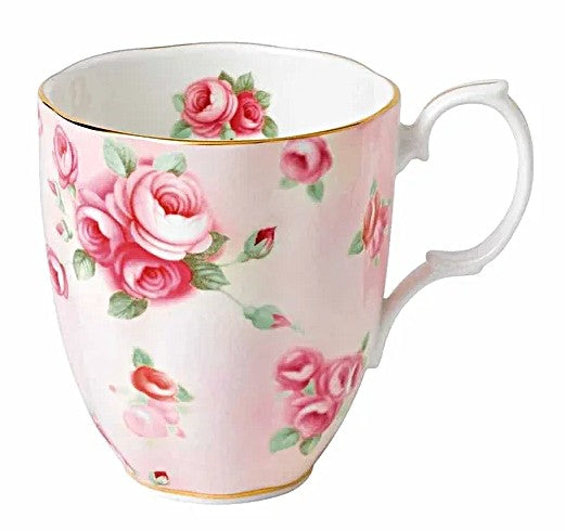 Royal Albert 100 Years Mug of 1980-Rose Blush, 14-oz, Multicolor