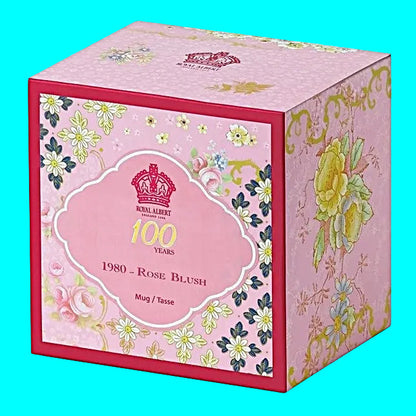 Royal Albert 100 Years Mug of 1980-Rose Blush, 14-oz, Multicolor