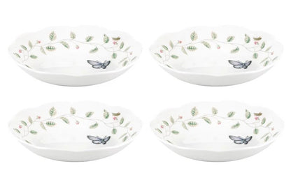 Lenox Butterfly Meadow Individual Pasta Bowls, Set of 4 by Lenox porcelain Dishwasher and microwave safe