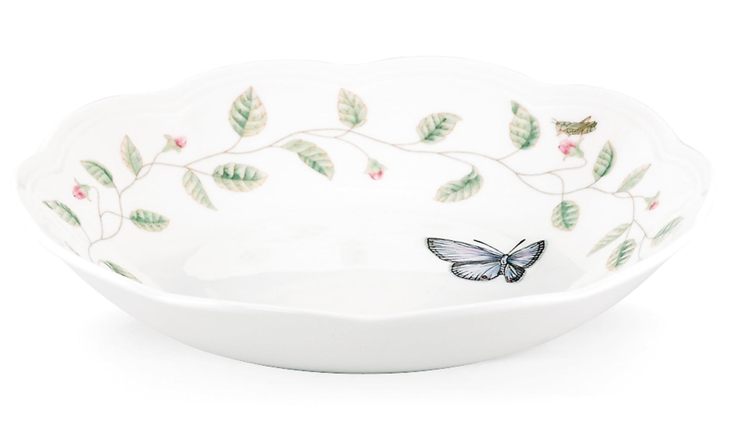 Lenox Butterfly Meadow Individual Pasta Bowls, Set of 4 by Lenox porcelain Dishwasher and microwave safe
