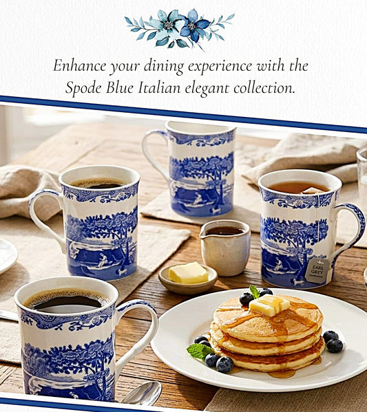 Spode Blue Italian MUG 16-OZ porcelain Dishwasher and Microwave safe