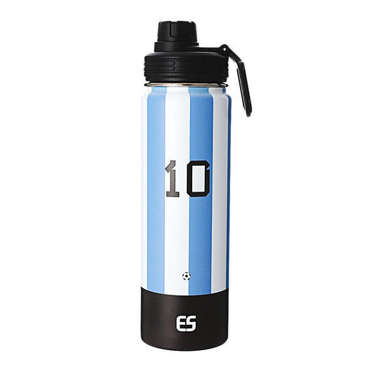 Messi Water Bottle 2 piece set Stainless Steel Insulated 22-oz = 10.5"tall +14-oz = 7"tall