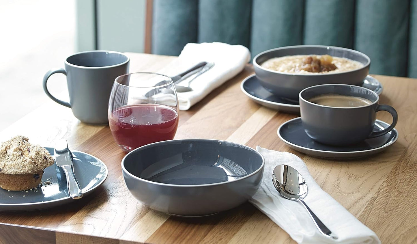 Gordon Ramsay 16-Piece Bread Street Dinnerware Set, Slate by Royal Doulton